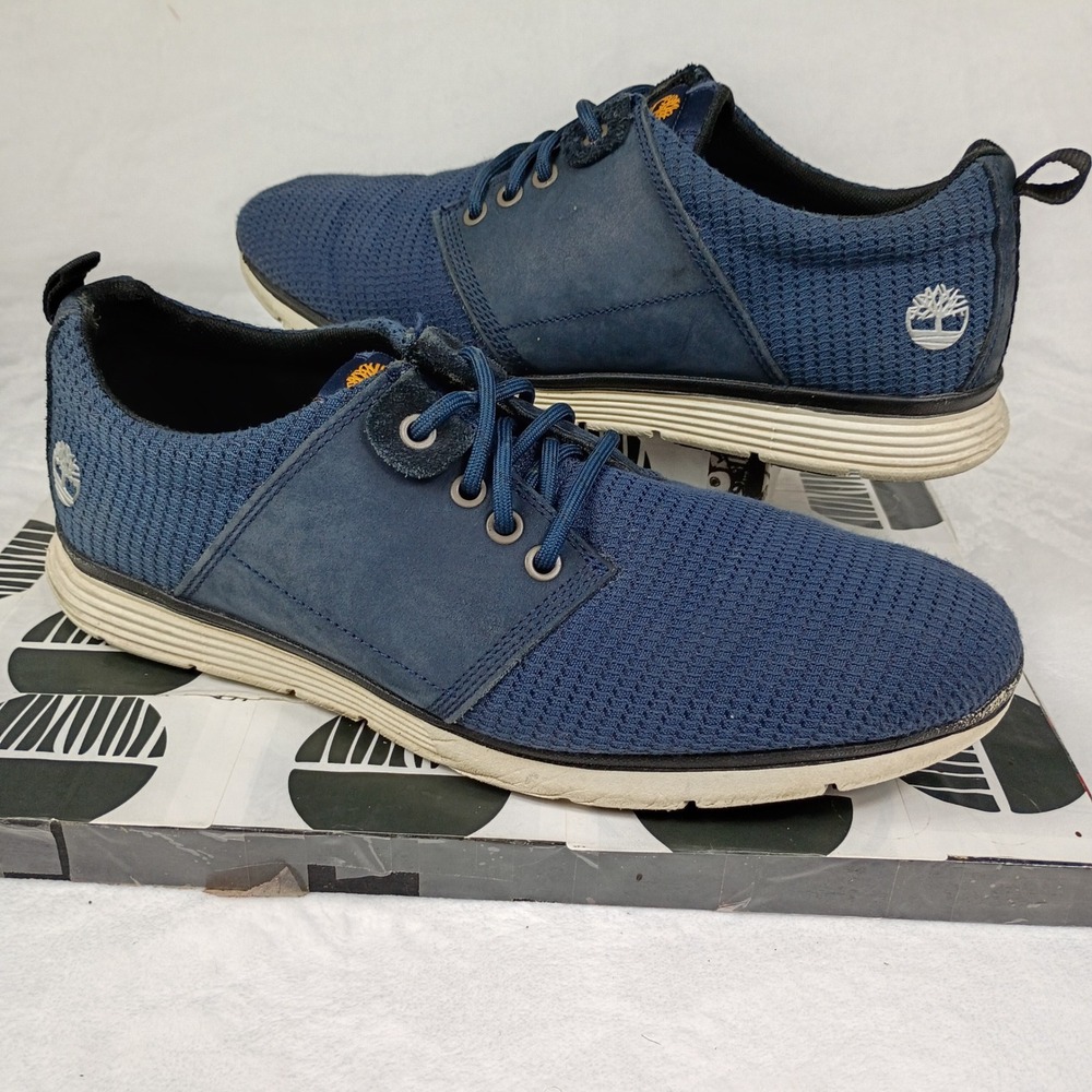 Timberland Killington Oxford Mens 10.5 Navy Blue‎ Mesh Nubuck Sneakers A1J51